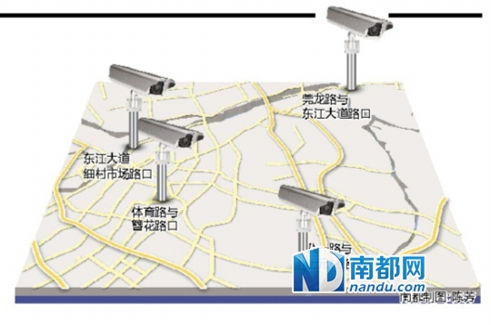 城区新增4处交通监控 下月10日起抓拍