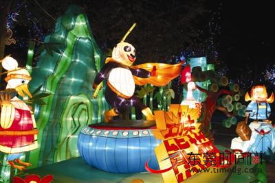 元旦春节期间去常平隐贤山庄看国际灯会