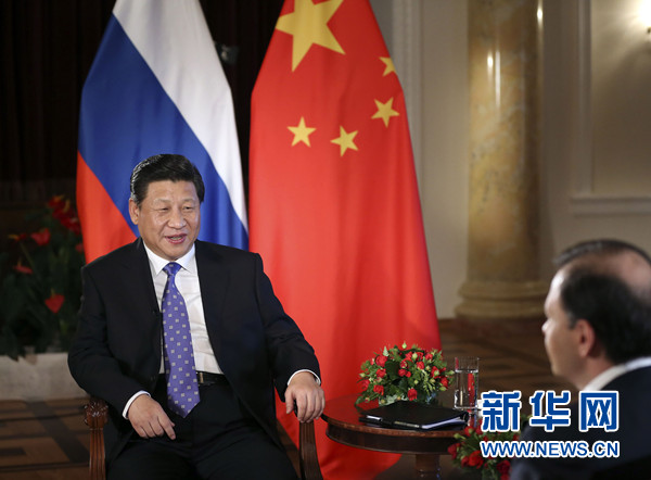 习近平接受俄罗斯电视台专访