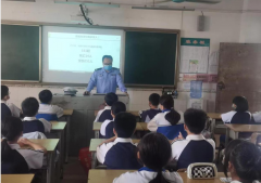 望牛墩交警深入育林学校开展交通安全宣教活动