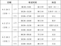 2023年东莞中考正式开