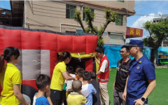 东莞全市幼儿园开展消防安全培训和消防帐篷应急疏散演练活动