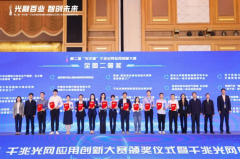 <b>第二届“光华杯”千兆光网应用创新大赛落幕 数字滨海湾”项目获二等奖</b>