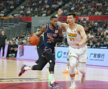 CBA联赛第49轮比赛 广东队大胜浙江广厦队