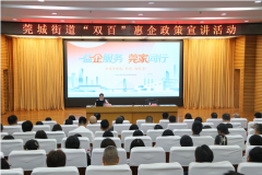 莞城首场“双百”惠企政策宣讲会线上线下联动 助力企业用足政策红利​